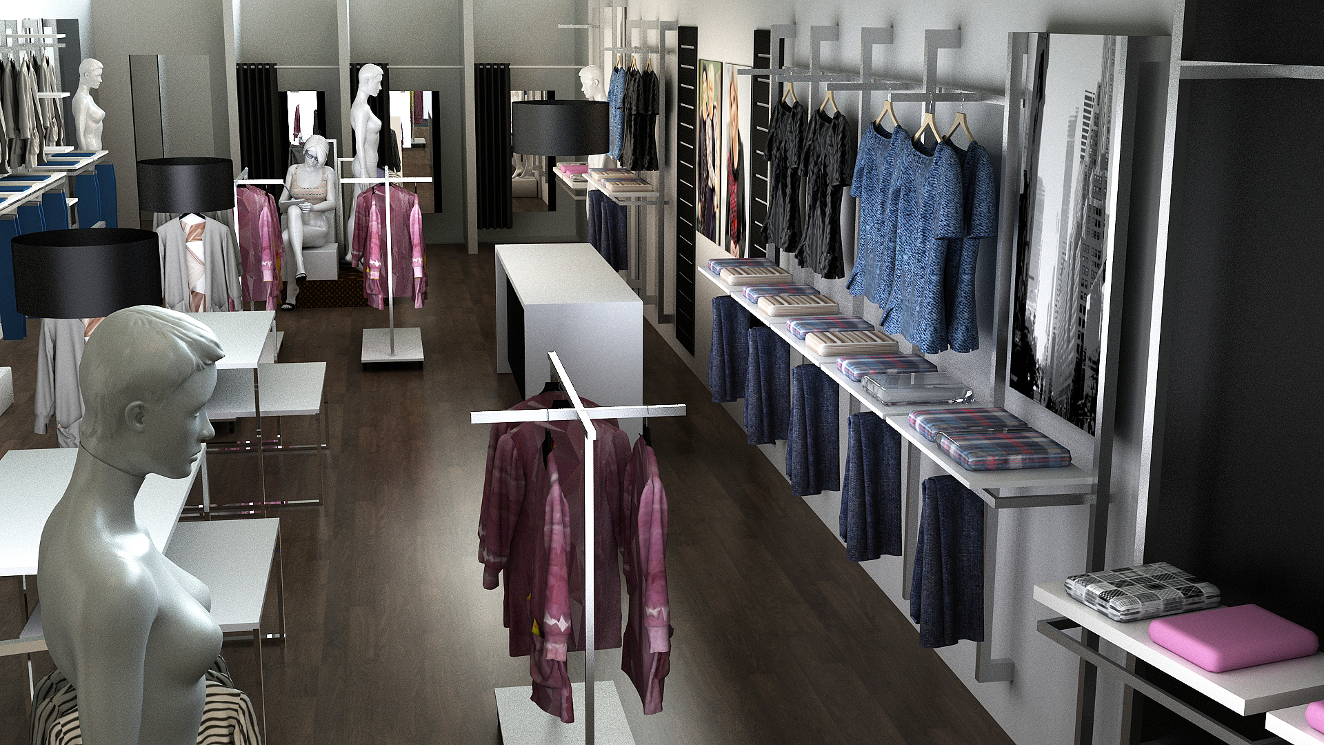 tøjbutik med lækkert butiksdesign | Darrol