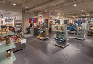 Butiksinventar til sko koncept i Norge